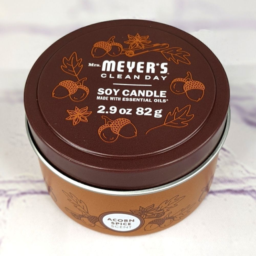 Mrs. Meyer's Clean Day 2.9 Oz. Acorn Spice Fall Tin Candle